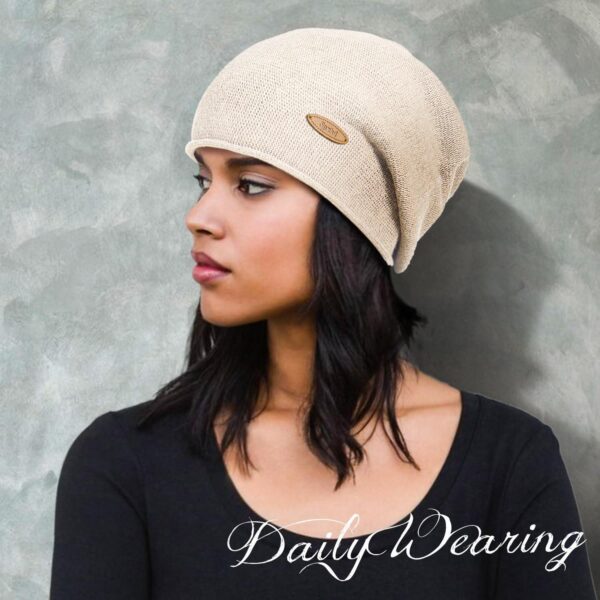 Slouchy Knit Beanie Hats for Women Winter Warm Cashmere Knitted Wool Hats Soft Ski Cap Ladies Beanies Chemo Hat - Image 6