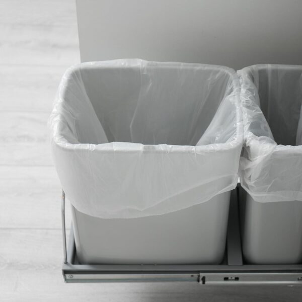 Small Trash Bags - 108 Count 2.6 Gallon Trash Bags Bathroom Trash Bags, Small Garbage Bags for Office Bedroom Kitchen, White 2.6 Gal Small Trash Can Liners - Image 3