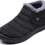 Stunner Snow Boots for Women Winter Ankle Boots Warm Fur Lined Ankle Booties Waterproof Comfortable Outdoor Slip On Winter Shoes Booties