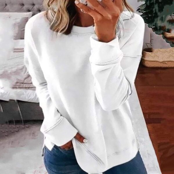 Sweatshirt for Women Oversized Graphic Comfy Long Sleeve Shirts Casual Fashion Spring Crewneck Pullover Tops Clothing - Image 2