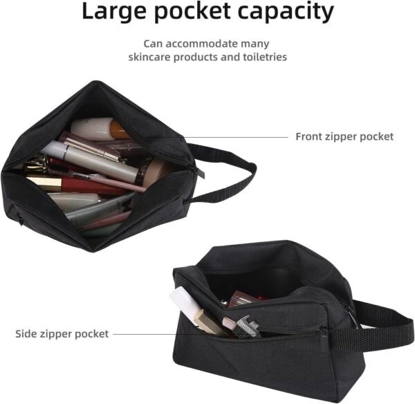 Travel Toiletry bag Toiletry bag for women men Hanging toiletry bag Cosmetic bag Travel accessories for Women Men (Black) - Image 4