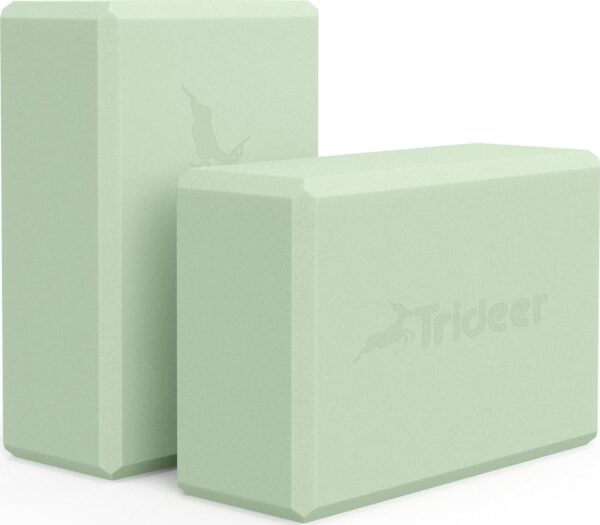 Trideer Yoga Block, Soft Non-Slip Surface Premium Foam Blocks, Supportive, Lightweight, Odor Resistant, Yoga Accessories for Pilates Meditation General Fitness Stretching Toning