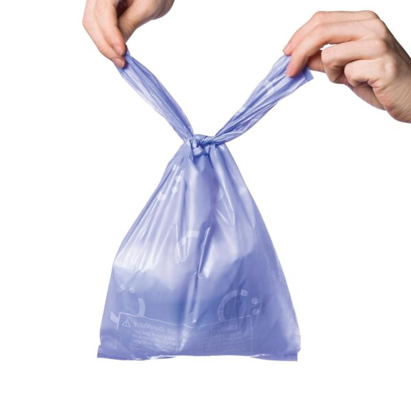 Ubbi Disposable Diaper Sacks, Lavender Scented, Easy-To-Tie Tabs, Diaper Disposal or Pet Waste Bags, 200 Count - Image 3