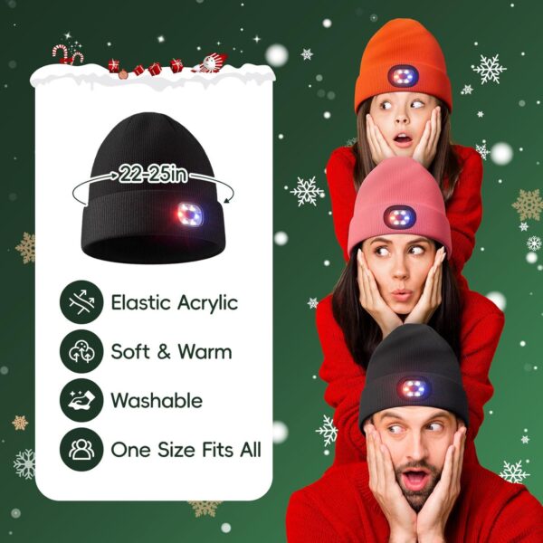 Unisex Beanie with The Light, Gifts for Men Women Husband Him - Image 4