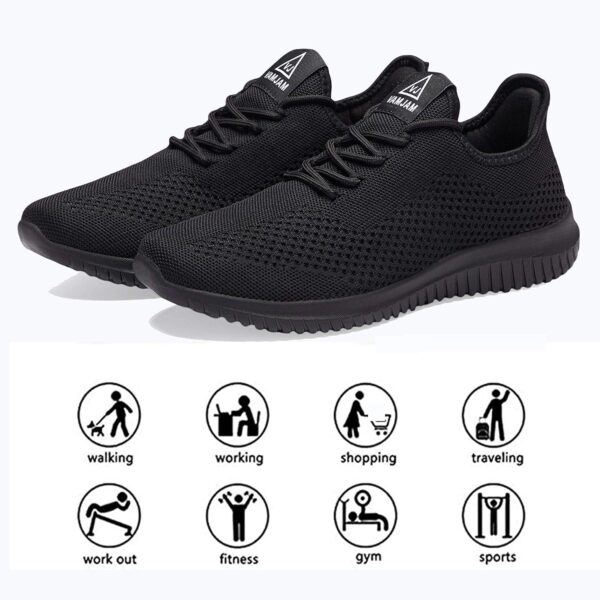 VAMJAM Men's Running Shoes Ultra Lightweight Breathable Walking Shoes Non Slip Athletic Fashion Sneakers Mesh Workout Casual Sports Shoes - Image 4