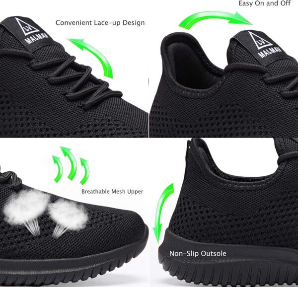 VAMJAM Men's Running Shoes Ultra Lightweight Breathable Walking Shoes Non Slip Athletic Fashion Sneakers Mesh Workout Casual Sports Shoes - Image 3
