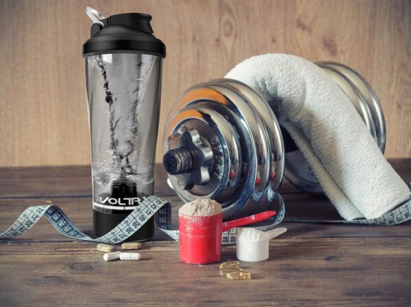 VOLTRX Premium Electric Protein Shaker Bottle, Made with Tritan - BPA Free - 24 oz Vortex Portable Mixer Cup/USB Rechargeable Shaker Cups for Protein Shakes - Image 5