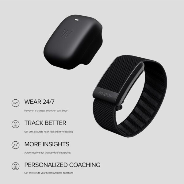 WHOOP 4.0 with 12 Month Subscription Wearable Health, Fitness and Activity Tracker Continuous Monitoring, Performance Optimization, Heart Rate Tracking Improve Sleep, Strain, Recovery, Wellness - Image 3