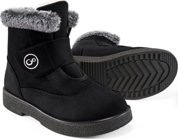 Winter Ankle Snow Boots for Women: Warm Comfortable Fur Lined Womens Boots Anti Slip Walking Outdoor Ladies Boot