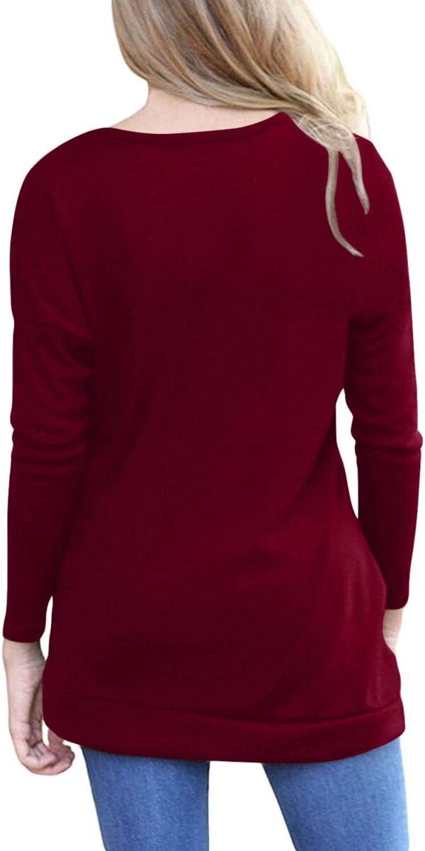 Yincro Women's Casual Long Sleeve Tunic Tops Fall Tshirt Blouses - Image 2