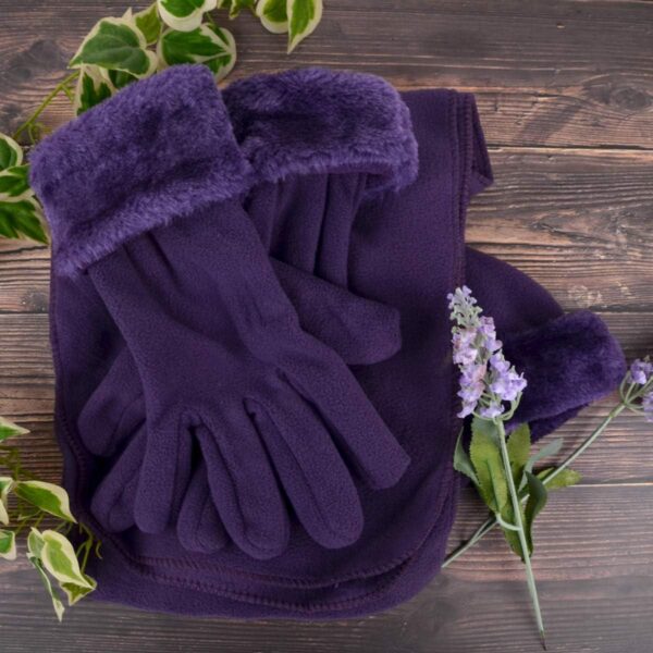 boxed-gifts Women's Warm Fleece Winter - Women's Hat and Glove Set + Hats Gloves Scarves for Women - Image 7